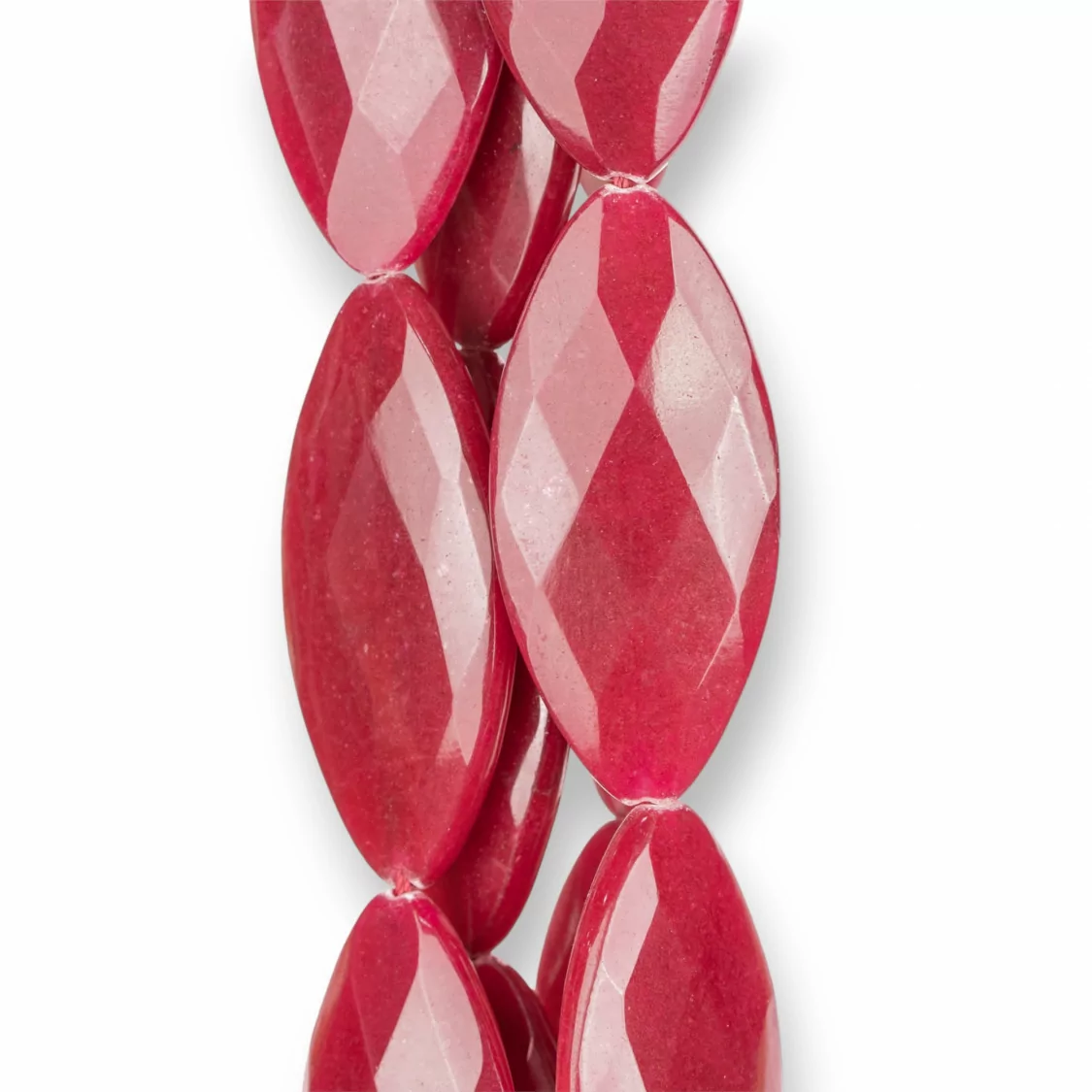 Giada Rubellite Ovale Piatto Sfaccettato 30x65mm-GIADA RUBELLITE | Worldofjewel.com