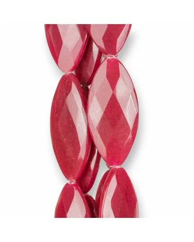 Giada Rubellite Ovale Piatto Sfaccettato 30x65mm-GIADA RUBELLITE | Worldofjewel.com