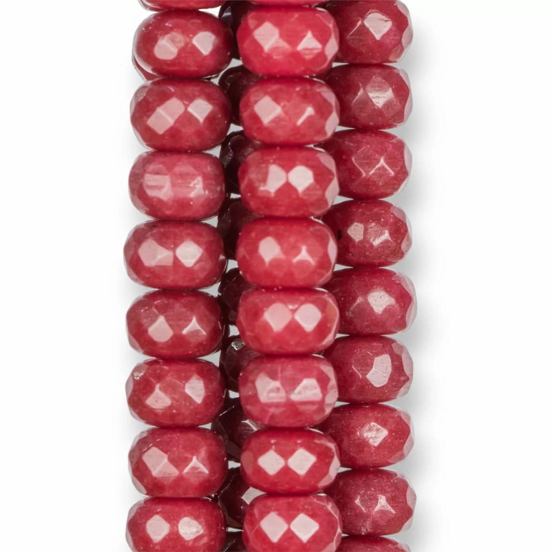 Giada Rubellite Rondelle Sfaccettate 10x6mm-GIADA RUBELLITE | Worldofjewel.com