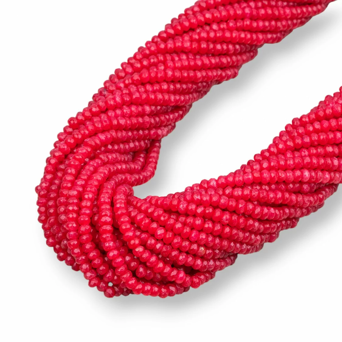 Giada Rubellite Rondelle Sfaccettate 3,5x2mm Chiaro-GIADA RUBELLITE | Worldofjewel.com