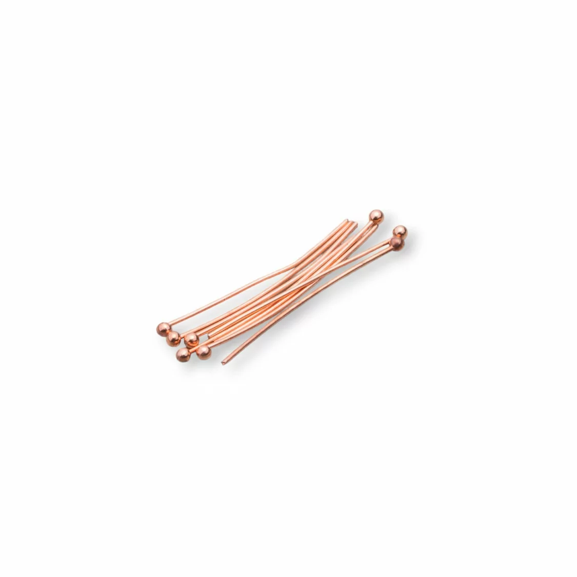 Chiodini Spilli Di Ottone Con Base Tonda 0,6x40mm 80gr (+-650pz) Oro Rosa-CHIODINI A PALLINA | Worldofjewel.com