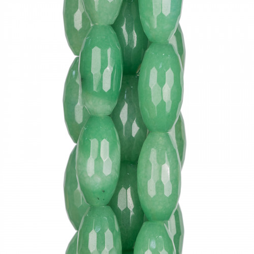 Πράσινο Ρύζι Aventurine Faceted 15x30mm