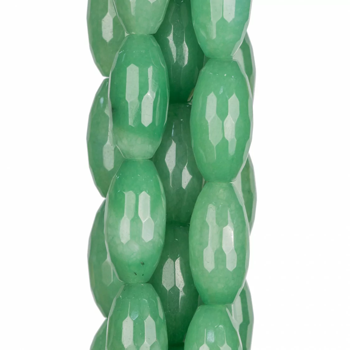 Avventurina Verde Riso Sfaccettato 15x30mm-AVVENTURINA VERDE | Worldofjewel.com