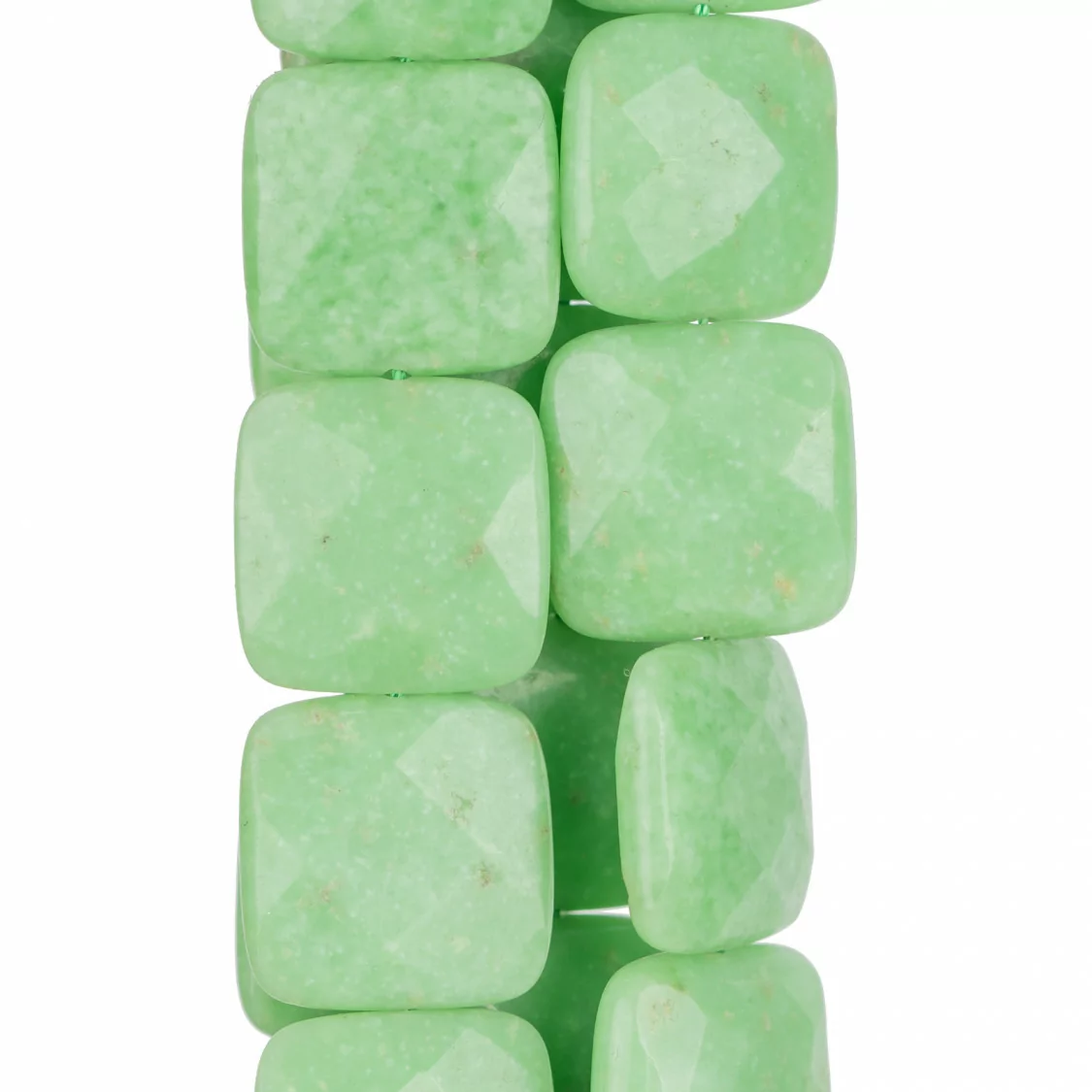 Giada Lime Quadrato Piatto Sfaccettato 20mm-GIADA LIME | Worldofjewel.com