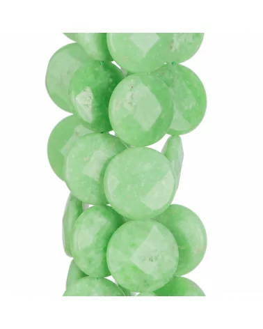 Giada Lime Tondo Liscio Piatto Sfaccettato 20mm-GIADA LIME | Worldofjewel.com