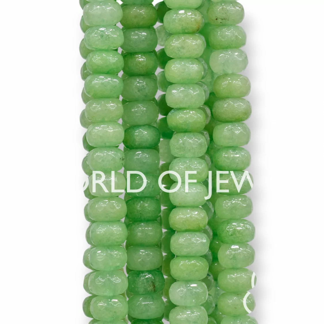 Giada Verde Mela Rondelle Sfaccettate 8x5mm-GIADA VERDE | Worldofjewel.com