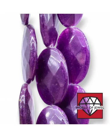 Giada Viola Ovale Piatto Sfaccettato 23x33mm-GIADA VIOLA | Worldofjewel.com