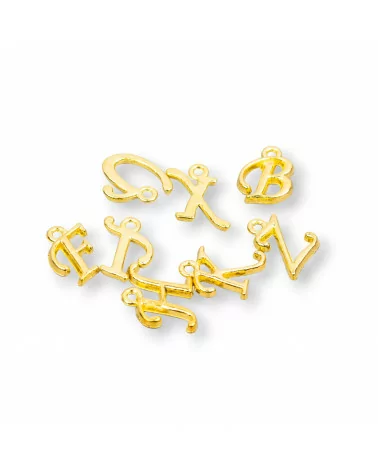 Pendenti Di Ottone Lettere Alfabeto 100gr Dorato-PENDENTI E CHARMS | Worldofjewel.com