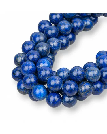 Lapislazzuli Blu Rinforzato Tondo Liscio 10mm-LAPISLAZZULI BLU RINFORZATO | Worldofjewel.com