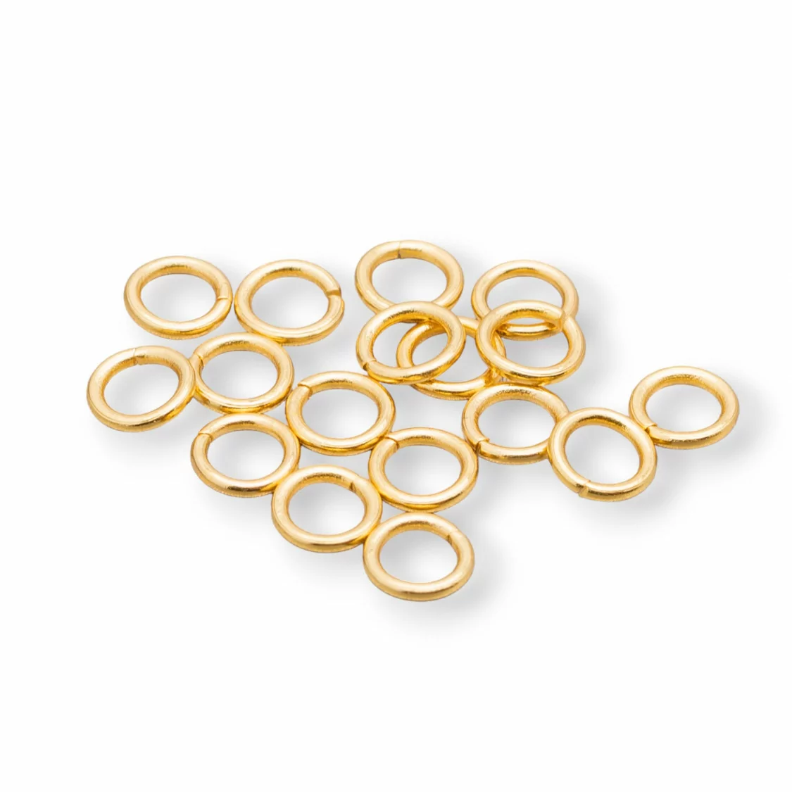 Contromaglia Anellini di Acciaio Aperto 0,7x4mm 50gr Placcato Oro 1450pz-ANELLINI APERTI | Worldofjewel.com