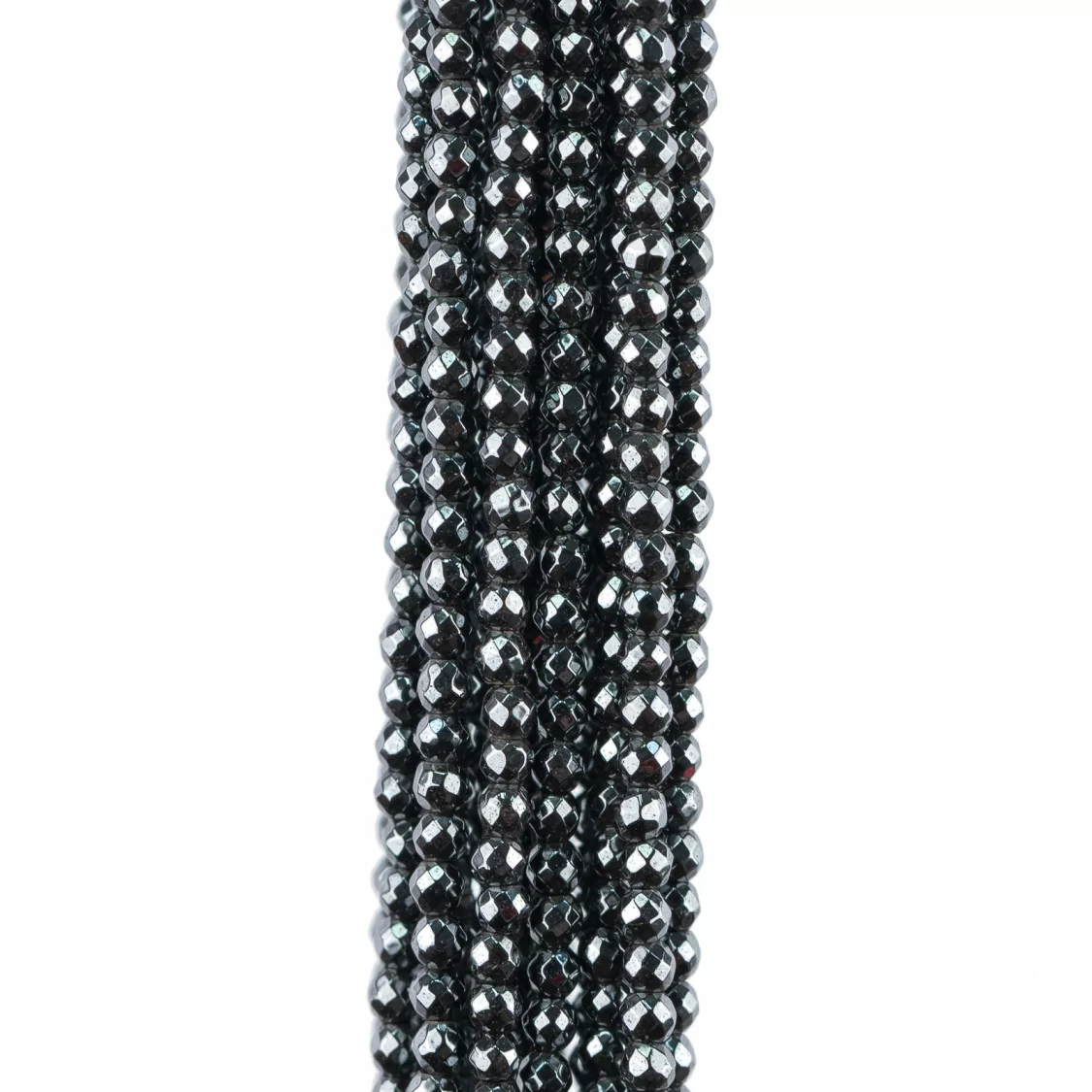 Ematite Naturale Perlina Tonda Sfaccettata 2mm-EMATITE NATURALE | Worldofjewel.com