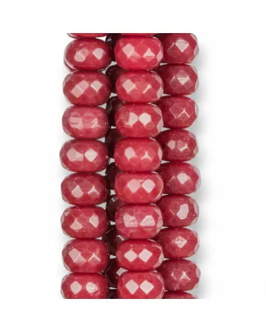 Giada Rubellite Rondelle Sfaccettate 8x5mm-GIADA RUBELLITE | Worldofjewel.com