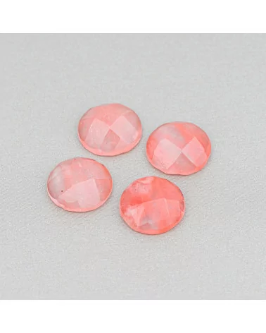 Cabochon di Cristallo Tondo Sfaccettato 15mm 10pz- CABOCHON DI CRISTALLI | Worldofjewel.com