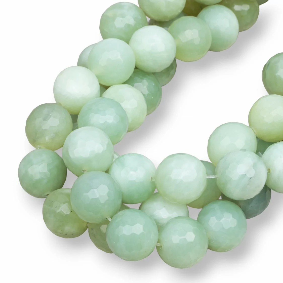 Giada (New Jade) Perlina Tonda Sfaccettata 18mm-GIADA (NEW JADE) | Worldofjewel.com