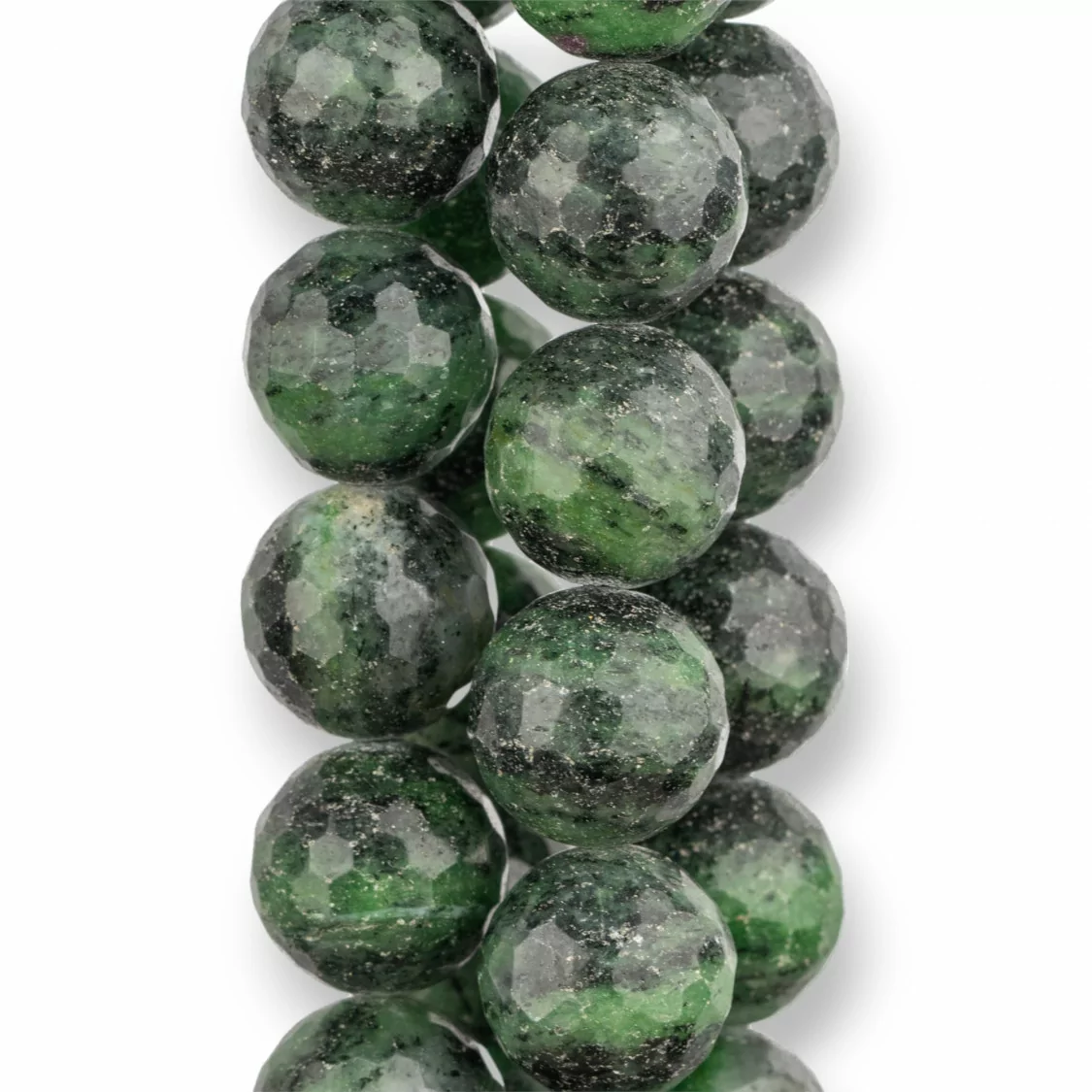 Rubizoisite Verde Perlina Tonda Sfaccettata 18mm Seconda Scelta-RUBIZOISITE | Worldofjewel.com