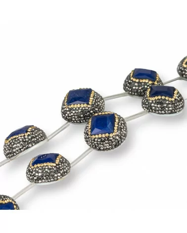 Perline a Filo Di Marcasite Strass Giada Blu Lapis Con Madreperla 30mm 5pz-PERLINE CON MARCASITE STRASS | Worldofjewel.com