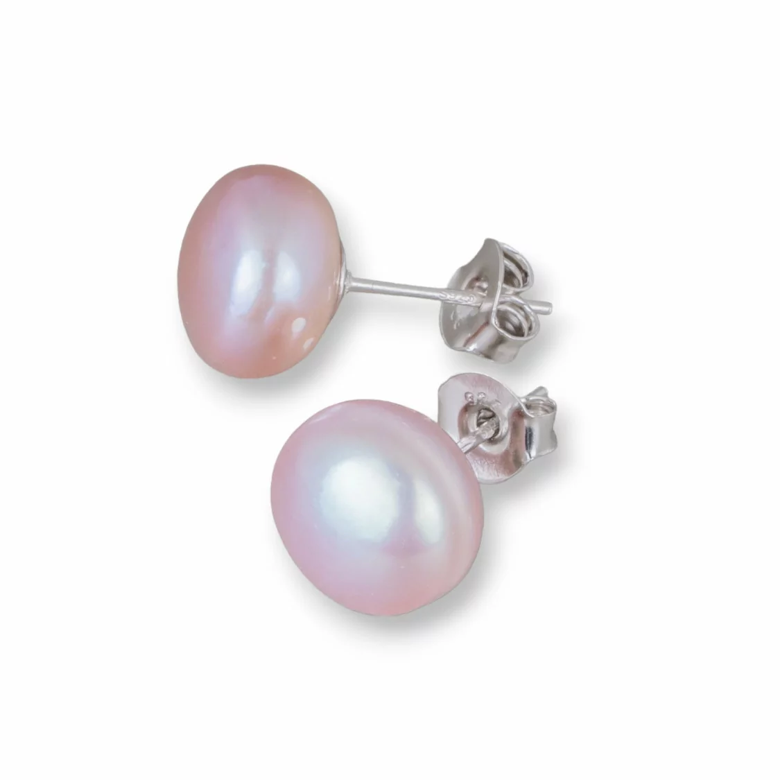 Orecchini Di Argento 925 E Perle Di Fiume 9,0-9,5mm 1 Paio Lilla-PERNO PERLE DI FIUME | Worldofjewel.com