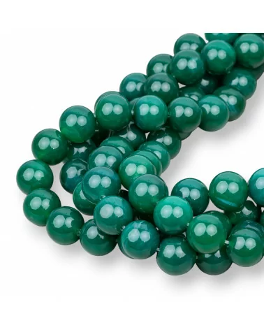 Agata Verde Tondo Liscio 10mm-AGATA VERDE | Worldofjewel.com