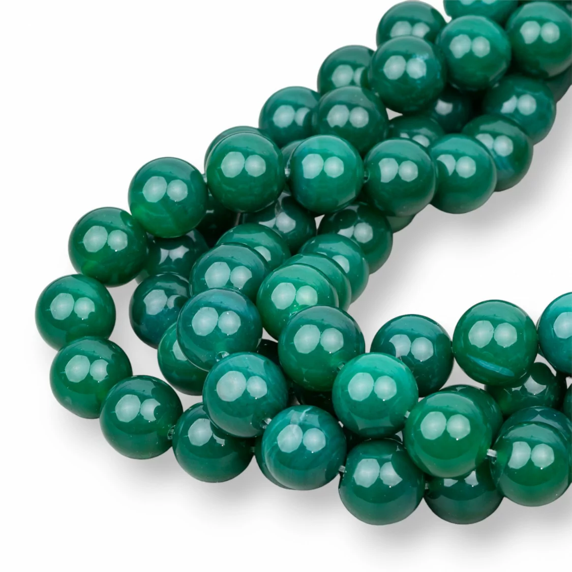 Agata Verde Tondo Liscio 16mm-AGATA VERDE | Worldofjewel.com