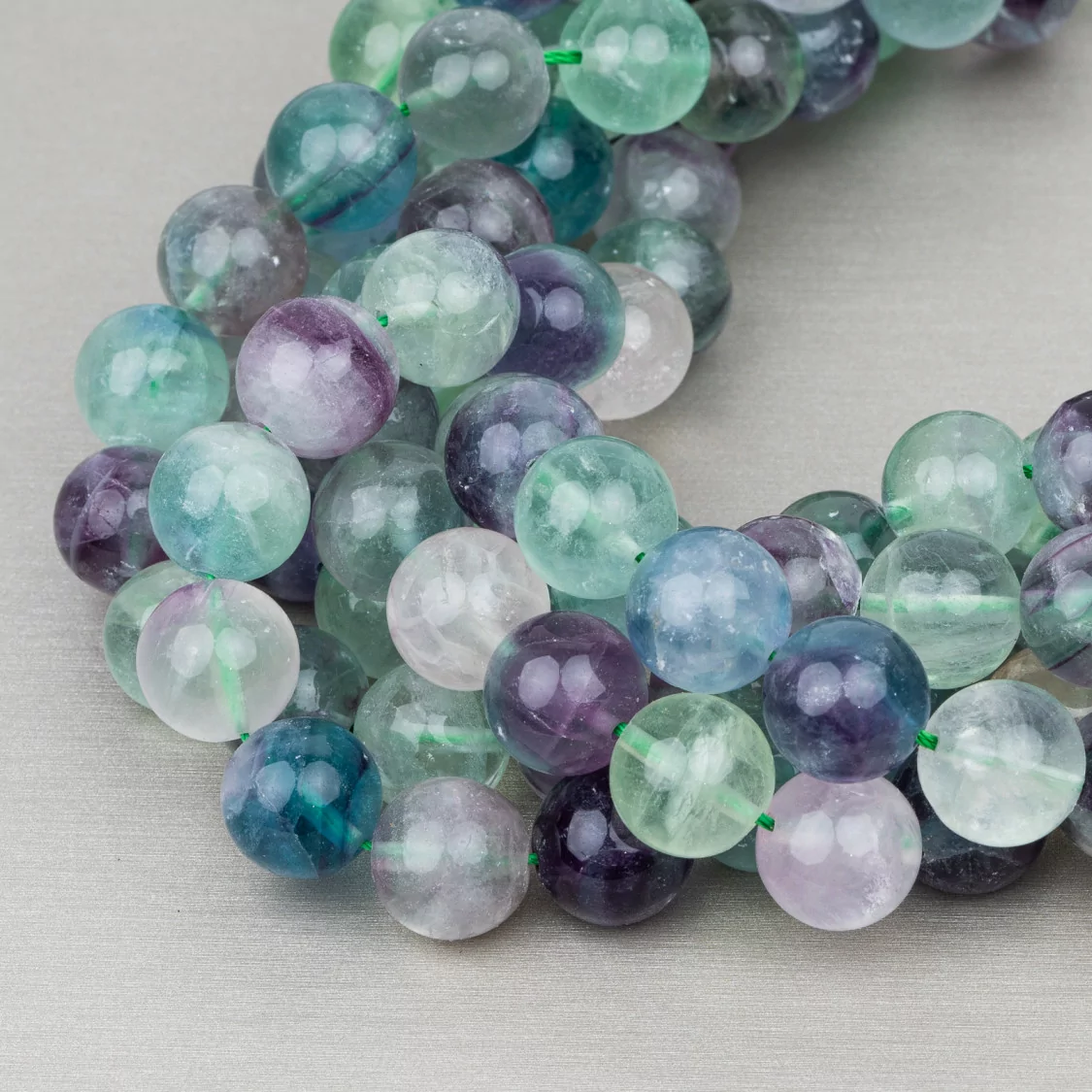 Fluorite Verde Tondo Liscio 10mm-FLUORITE VERDE | Worldofjewel.com