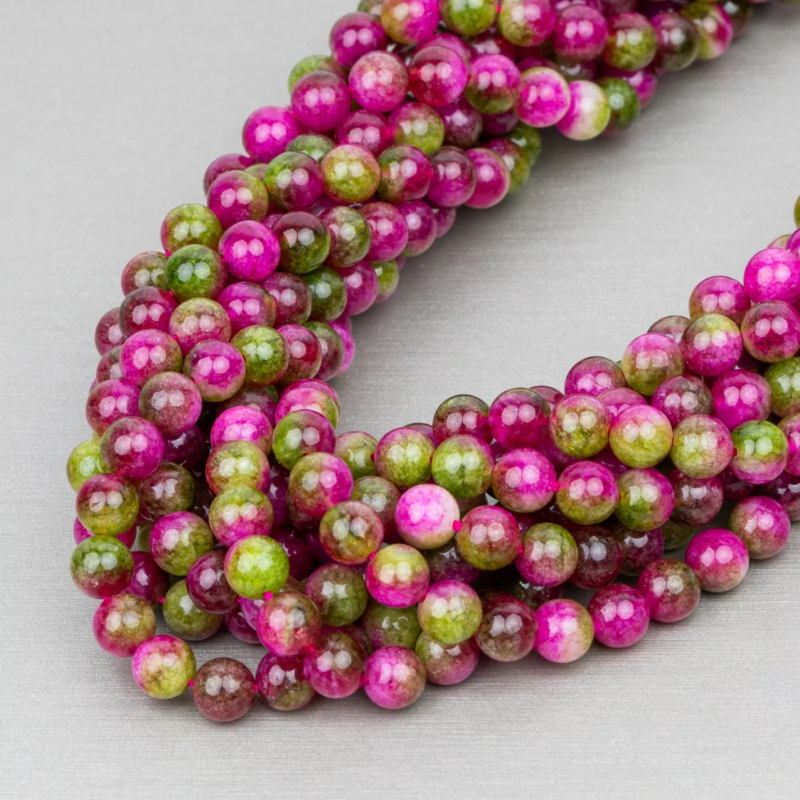 Cristallo Di Rocca Floreale Tondo Liscio 6mm Colore Pieno-CRISTALLO DI ROCCA FLOREALE | Worldofjewel.com