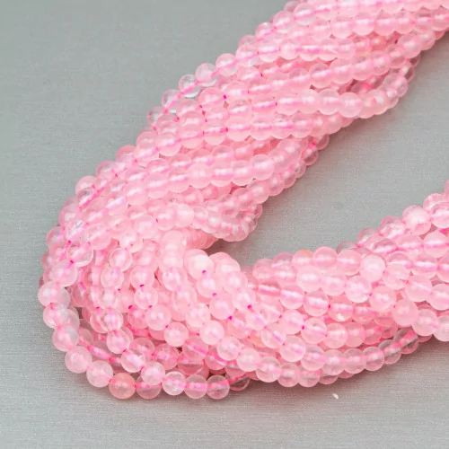 Quarzo Rosa Tondo Liscio 3mm-QUARZO ROSA | Worldofjewel.com