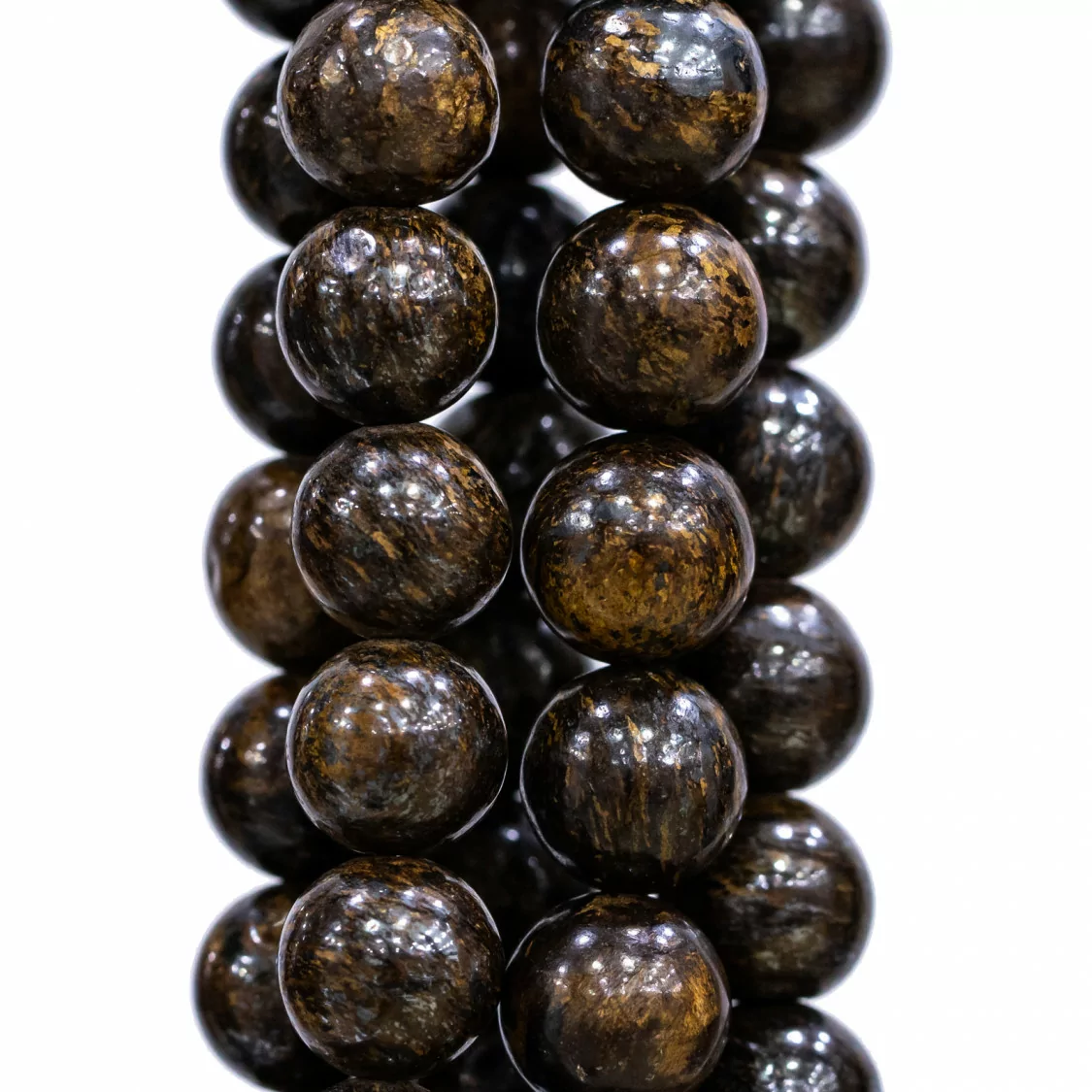 Bronzite Tondo Liscio 12mm-BRONZITE SCURO | Worldofjewel.com