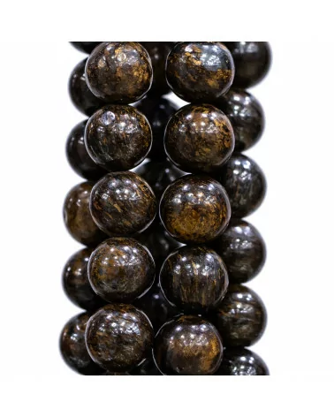 Bronzite Tondo Liscio 12mm-BRONZITE SCURO | Worldofjewel.com