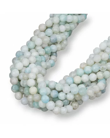 Acquamarina Milk Mix Perlina Tonda Sfaccettata 6mm-ACQUAMARINA MILK | Worldofjewel.com