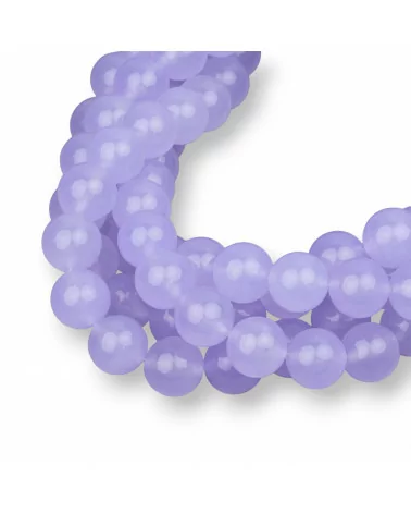 Giada Ghiaccio (Icy Jade) Lavanda Tondo Liscio 10mm-GIADA GHIACCIO | Worldofjewel.com