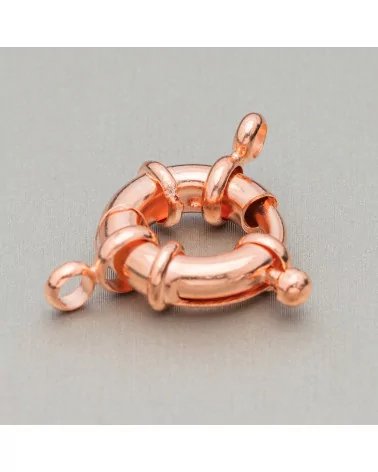 Chiusura di Ottone Tondo Nickelfree 13mm 50pz Oro Rosa Scuro-CHIUSURE DI OTTONE E BRONZO | Worldofjewel.com