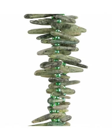 Granato Verde Scuro Frange Sasso Irregolare Burattato 8-20mm-GRANATO | Worldofjewel.com