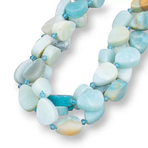 Amazzonite Goccia Piatta Satinata (Matte) 11x16mm-AMAZONITE CLASSICA | Worldofjewel.com