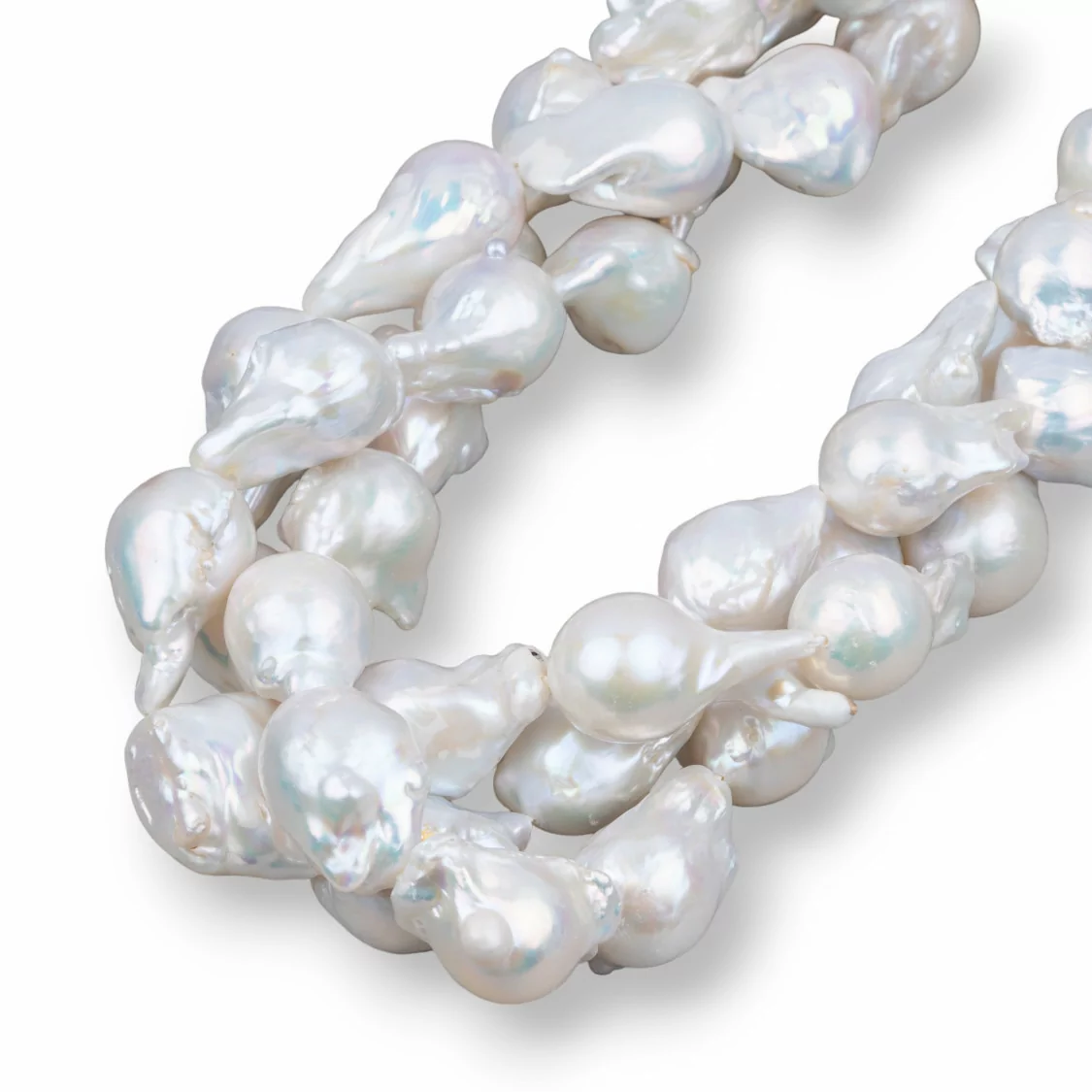 Perle Di Fiume Barocche A Goccia (AQL) 100-110gr Bianco-PERLE BAROCCHE | Worldofjewel.com