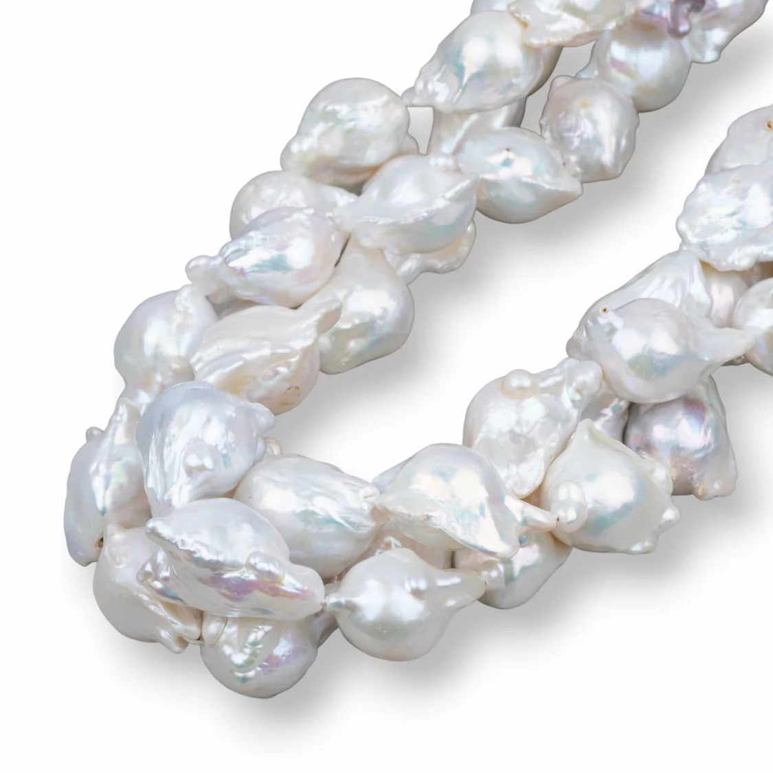 Perle Di Fiume Barocche A Goccia (AQL) 110-120gr Bianco-PERLE BAROCCHE | Worldofjewel.com