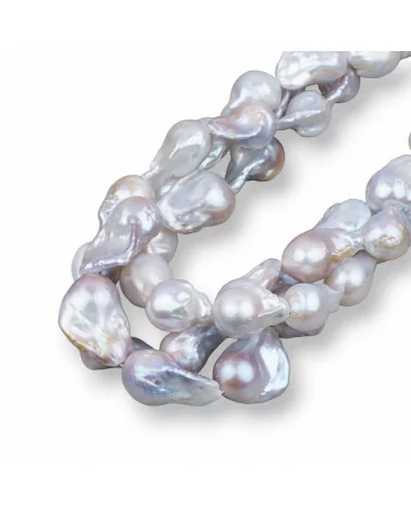 Perle Di Fiume Barocche A Goccia (AWQ) 130-140gr Silver Bronzo-PERLE BAROCCHE | Worldofjewel.com