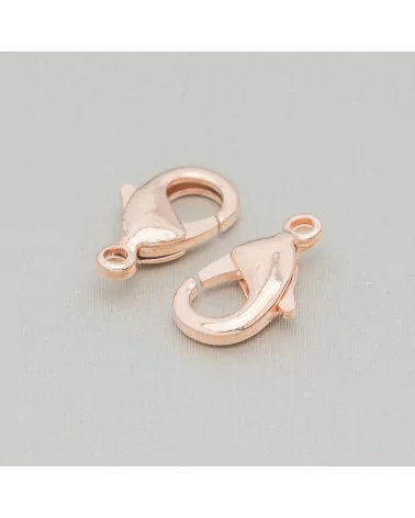 Chiusura Moschettone Di Ottone Nickelfree 15mm 170pz Oro Rosa-CHIUSURE DI OTTONE E BRONZO | Worldofjewel.com