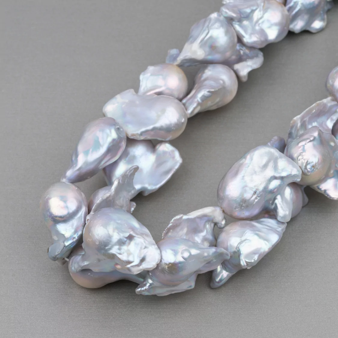 Perle Di Fiume Barocche (AHB) 110-120gr Grigio Silver-PERLE BAROCCHE | Worldofjewel.com