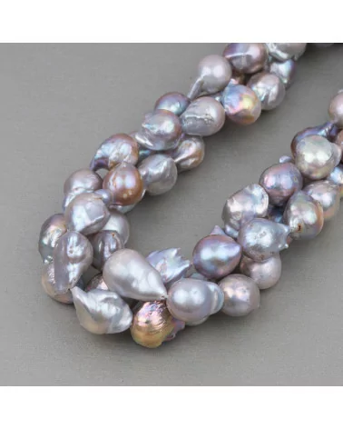 Perle Di Fiume Barocche A Goccia (NSW) 80-90gr Grigio Bronzo-PERLE BAROCCHE | Worldofjewel.com