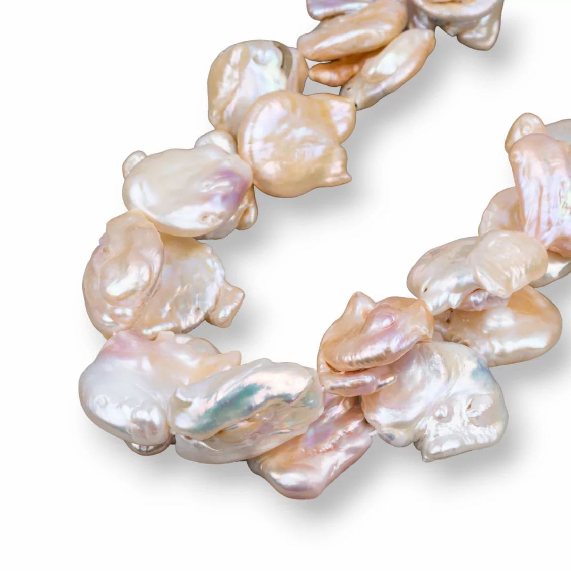 Perle Di Fiume Barocche Piatte (AEQ) 120-130gr-PERLE SCARAMAZZE PIATTE | Worldofjewel.com