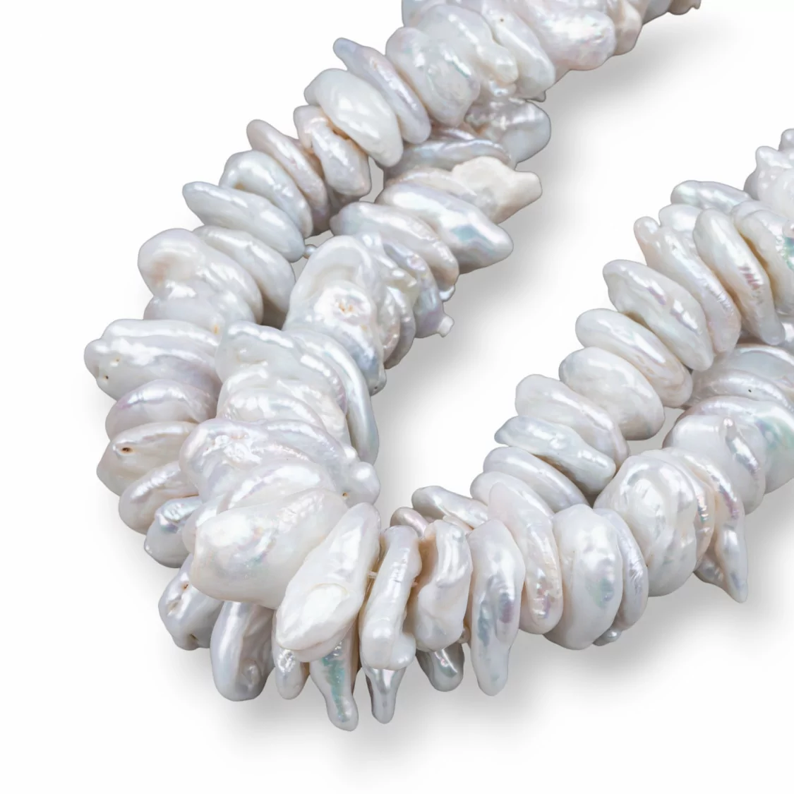 Perle Di Fiume Barocche Rondelle (AYH) 160-170gr-PERLE KESHI | Worldofjewel.com