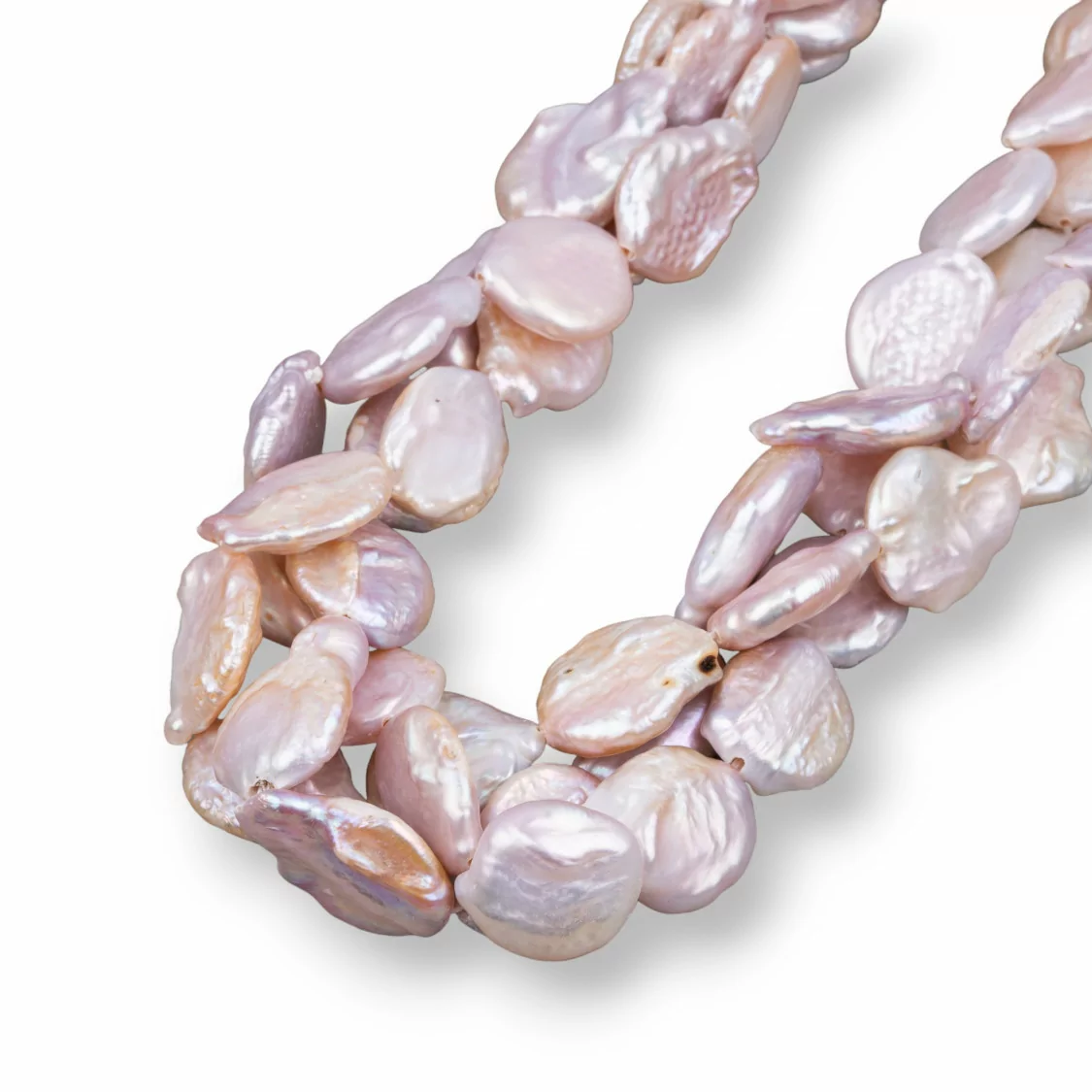 Perle Di Fiume Coin Rosa (AYB) 45-50gr-PERLE SCARAMAZZE PIATTE | Worldofjewel.com