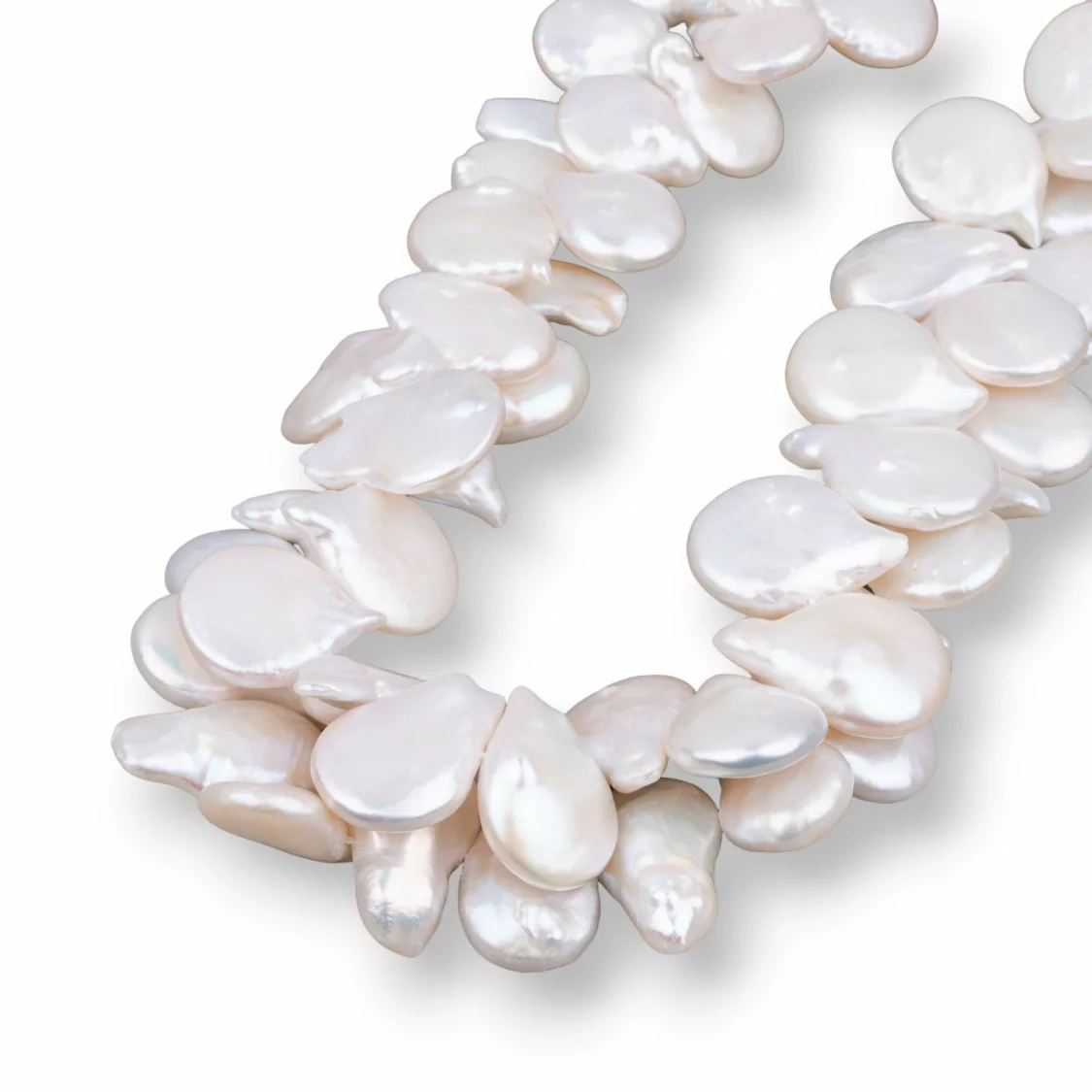 Perle Di Fiume Gocce Briolette Piatte (XSW) 80-90gr-PERLE SCARAMAZZE PIATTE | Worldofjewel.com