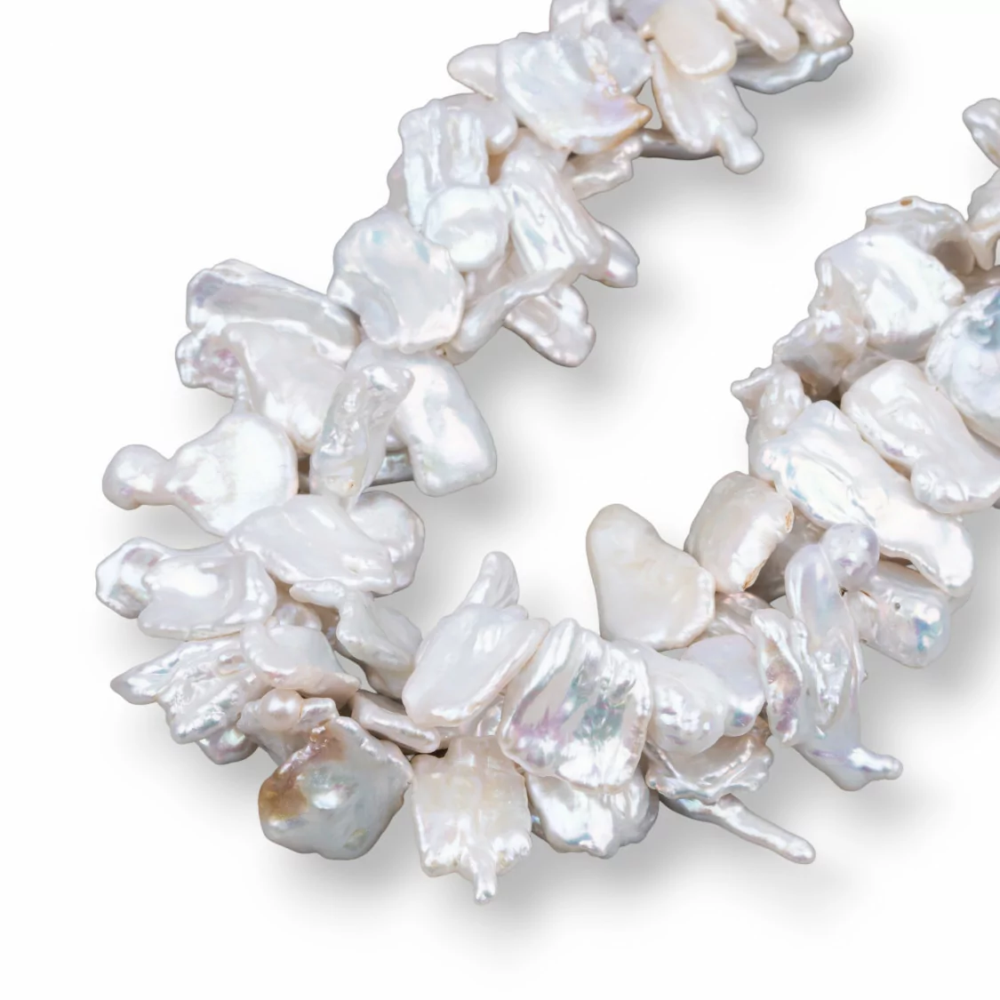 Perle Di Fiume Keshi (GSS) Bianco 50-60gr-PERLE KESHI | Worldofjewel.com