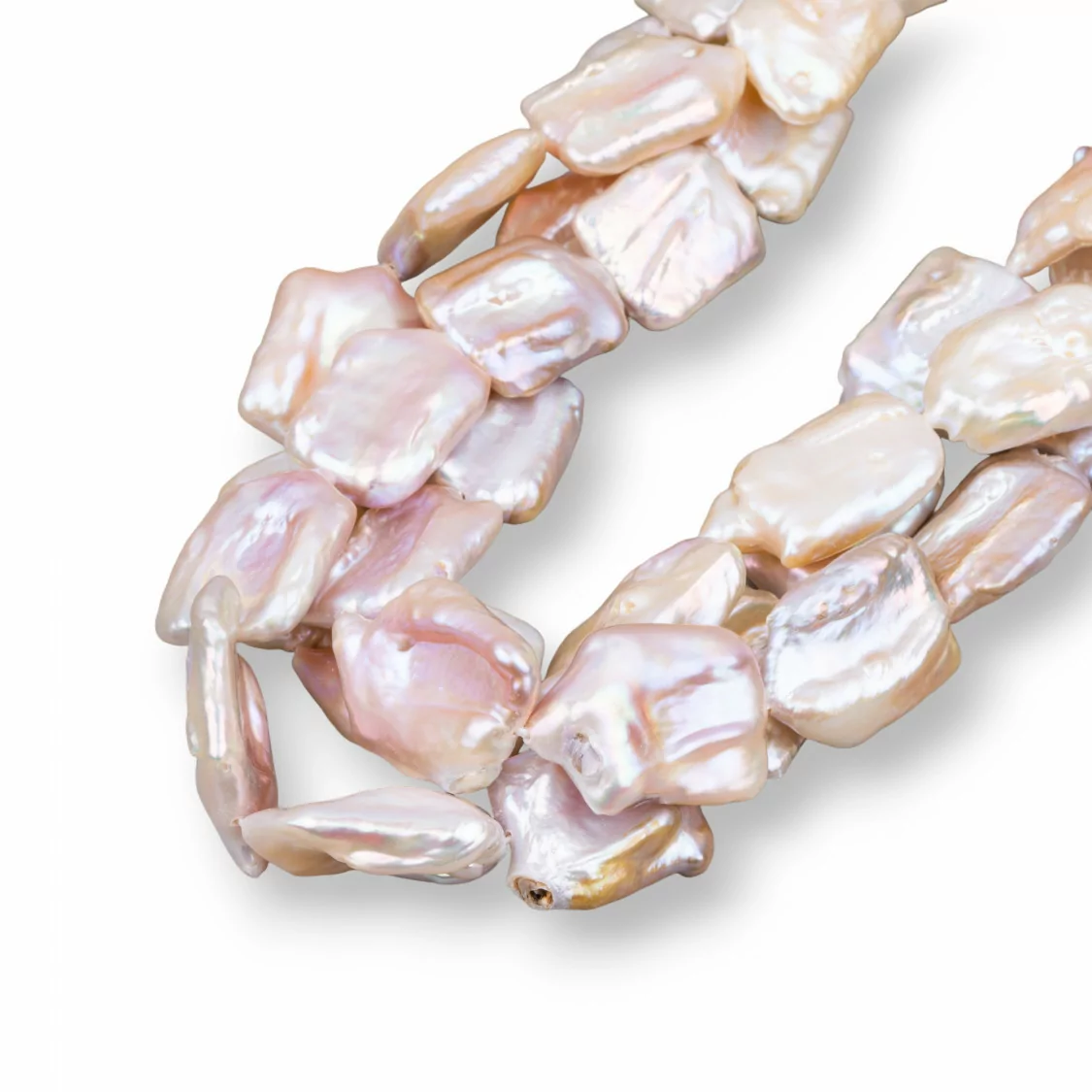 Perle Di Fiume Barocche (EHG) 70-80gr Rosa-PERLE SCARAMAZZE PIATTE | Worldofjewel.com