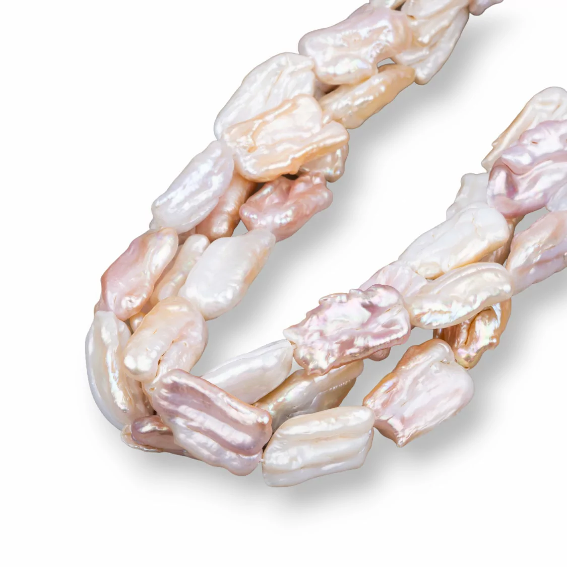 Perle Di Fiume Barocche (ESG) Multicolor 60-70gr-PERLE SCARAMAZZE PIATTE | Worldofjewel.com