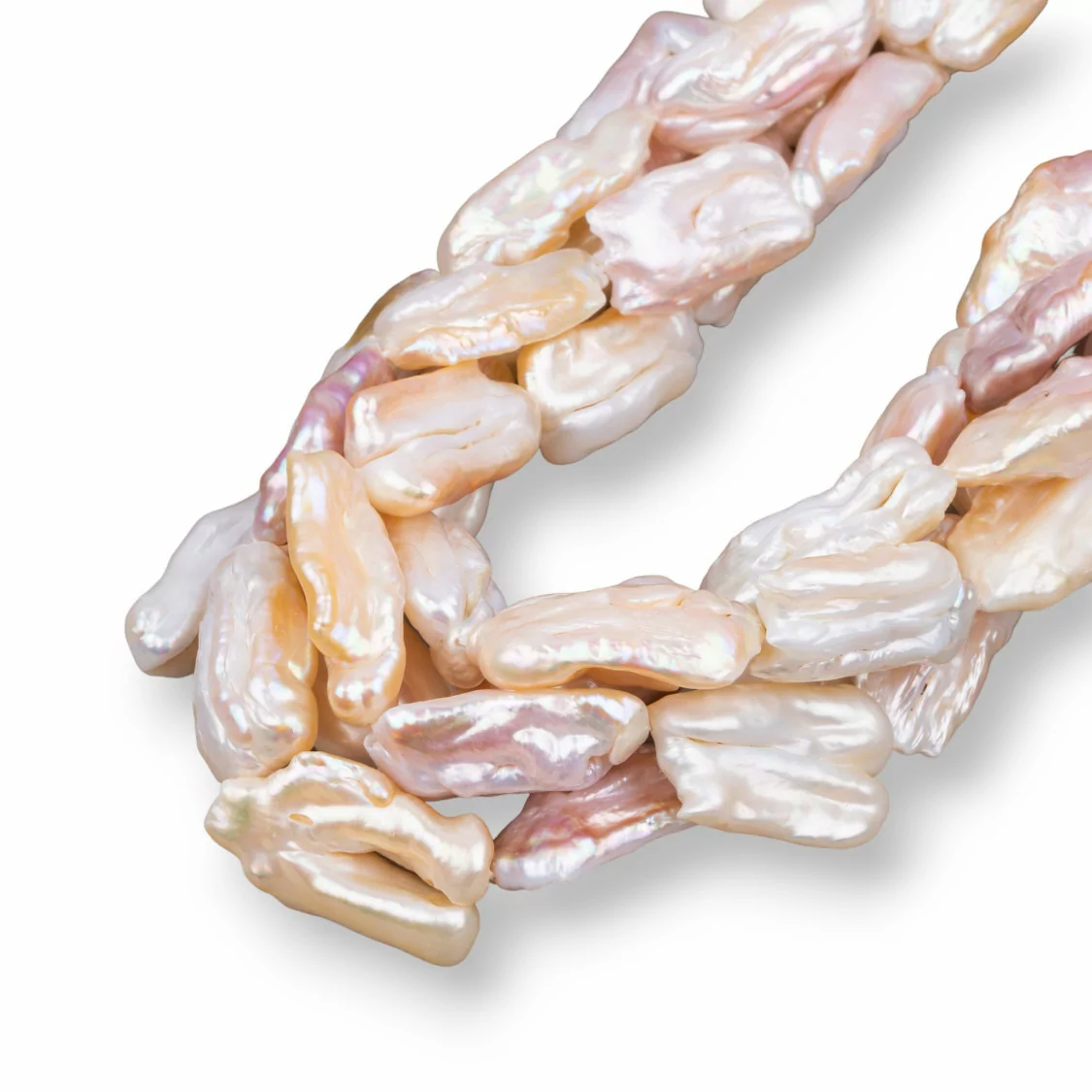 Perle Di Fiume Barocche (ESG) Multicolor 70-80gr-PERLE SCARAMAZZE PIATTE | Worldofjewel.com