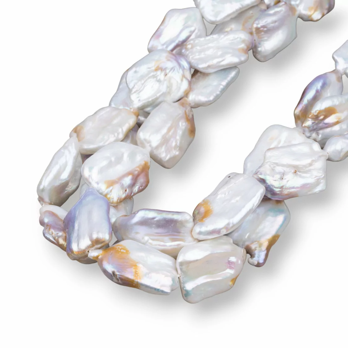 Perle Di Fiume Barocche (EYG) Mix Color 80-90gr-PERLE SCARAMAZZE PIATTE | Worldofjewel.com