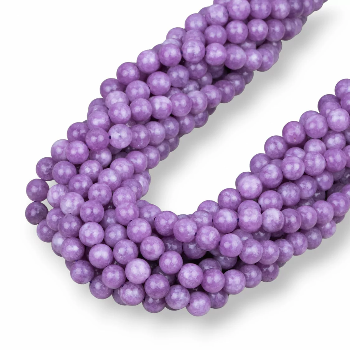 Giada Viola Lavanda Kunzite Tondo Liscio 6mm-GIADA VIOLA | Worldofjewel.com