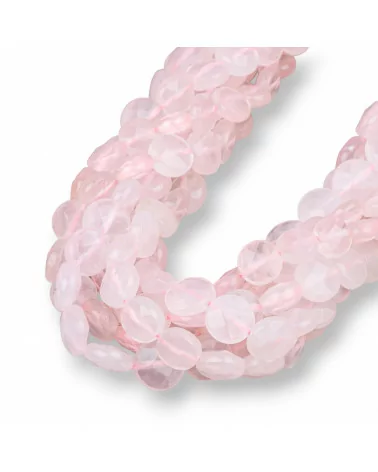 Quarzo Rosa Tondo Piatto Sfaccettato 12mm-QUARZO ROSA | Worldofjewel.com